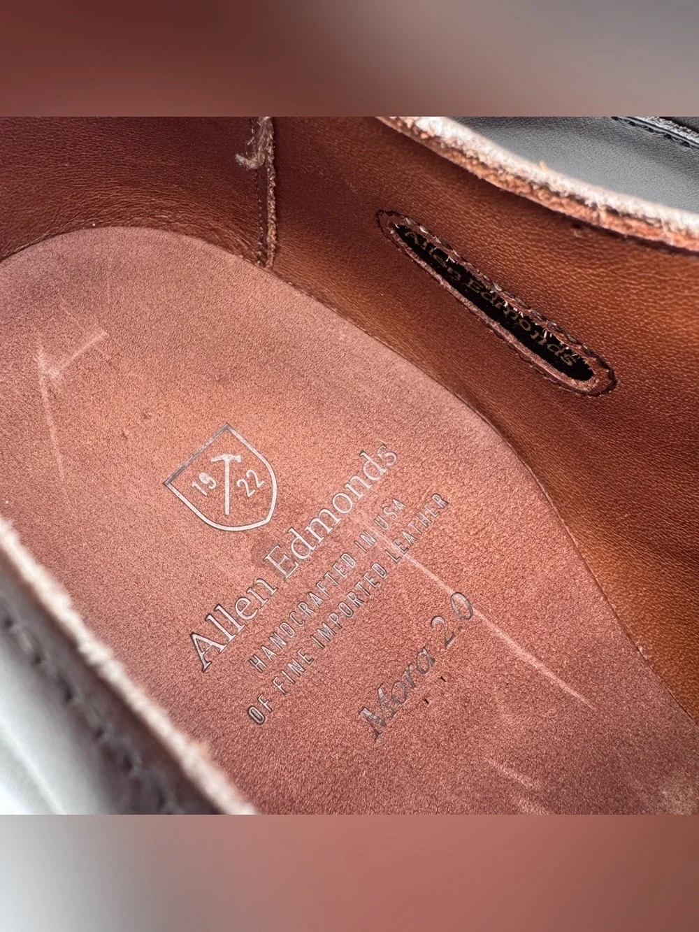 Allen Edmonds Mora 2.0 Brown Leather Double Monk Strap Shoes Men's Size 9 D